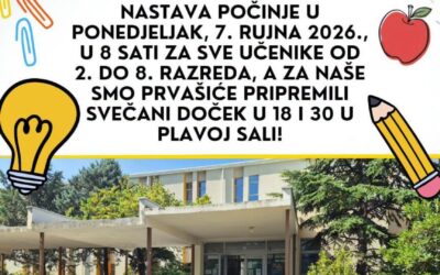 OBAVIJEST O POČETKU NASATVE