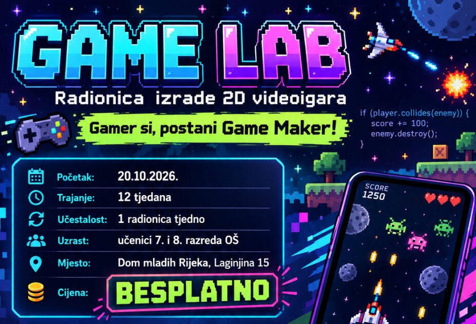 GAME LAB – Gamer si, postani Game Maker!